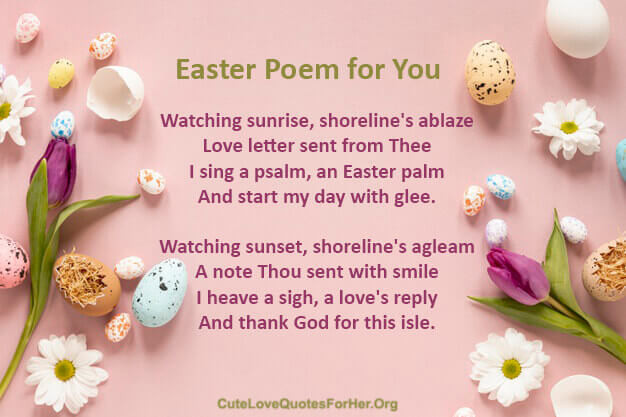 Easter Love Quotes For Him
 30 Easter Love Poems 2021 for Him and Her