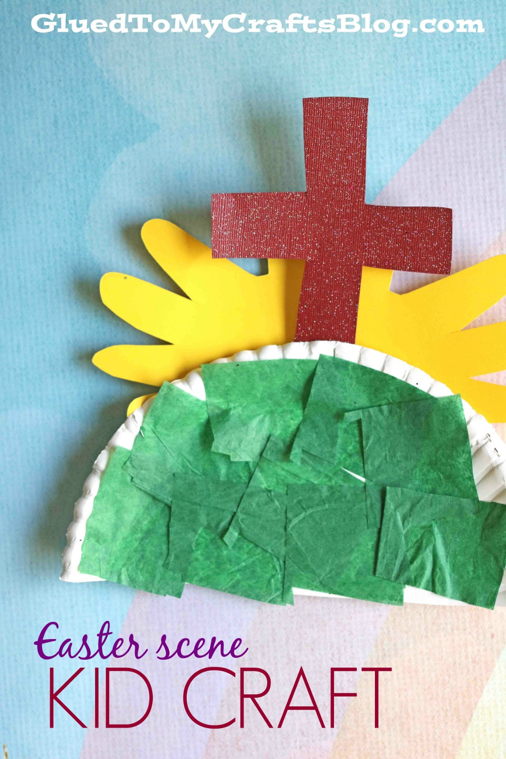 Easter Sunday Activities
 Paper Plate Easter Scene Kid Craft