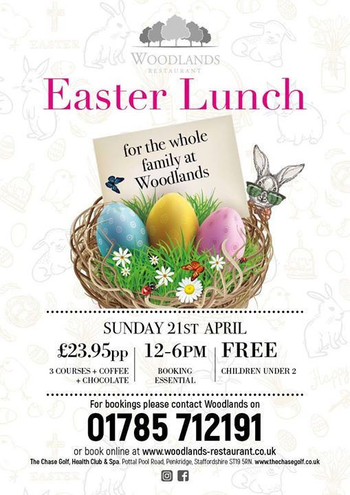 Easter Sunday Dinner Restaurants
 Easter Sunday Lunch at Woodlands Restaurant Stafford