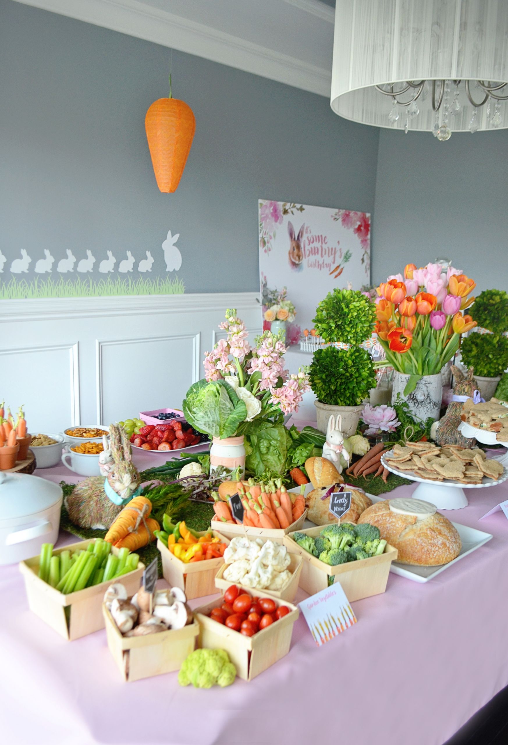 Easter themed Birthday Party Ideas Awesome Shop the Party Bunny themed Party Project Nursery