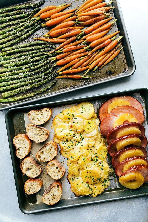 Easy Easter Dinner Recipes
 An ENTIRE Easter Dinner made in under an hour Two sheet