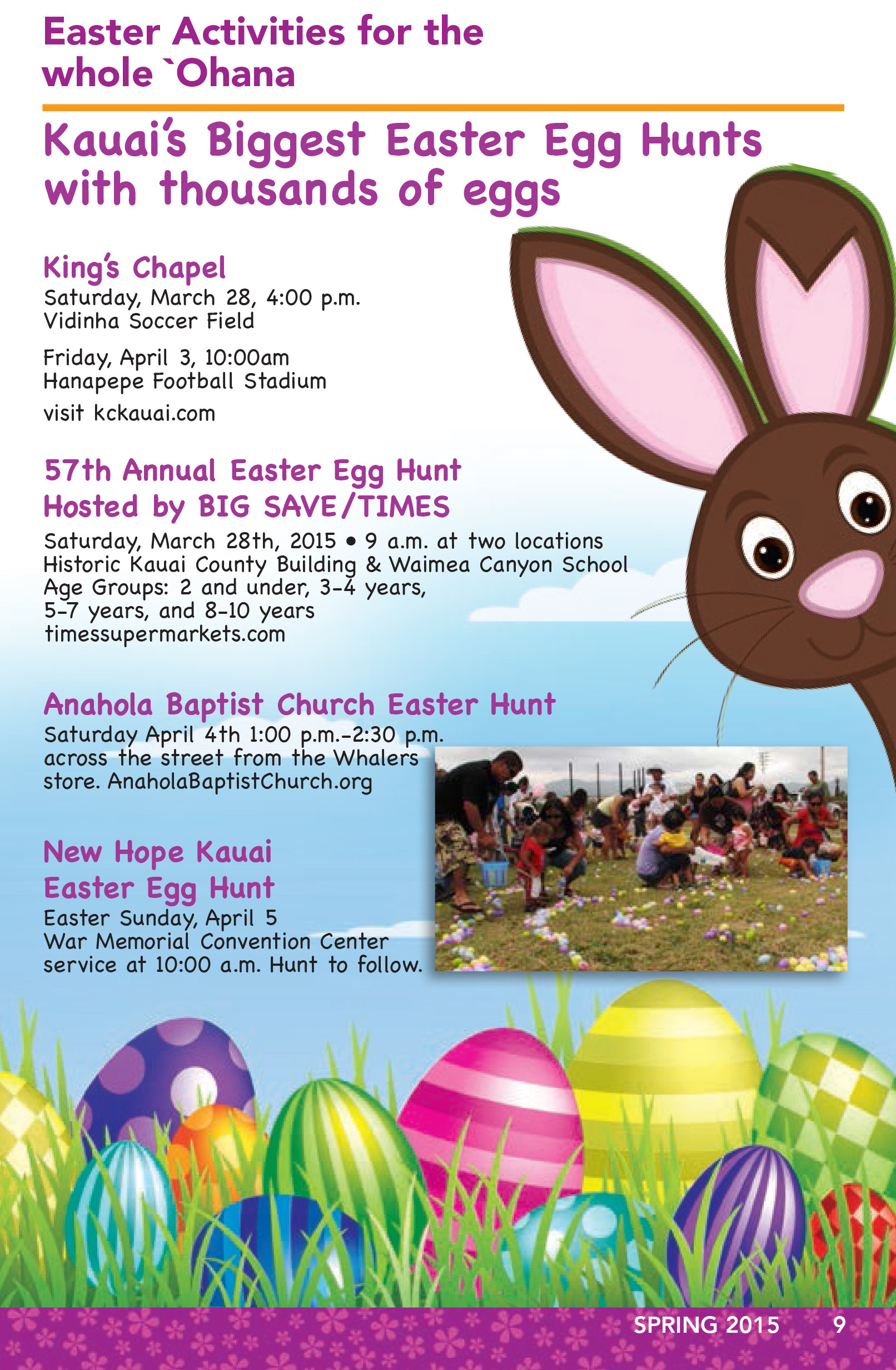 Family Easter Ideas
 Easter Activities Kauai Family Magazine