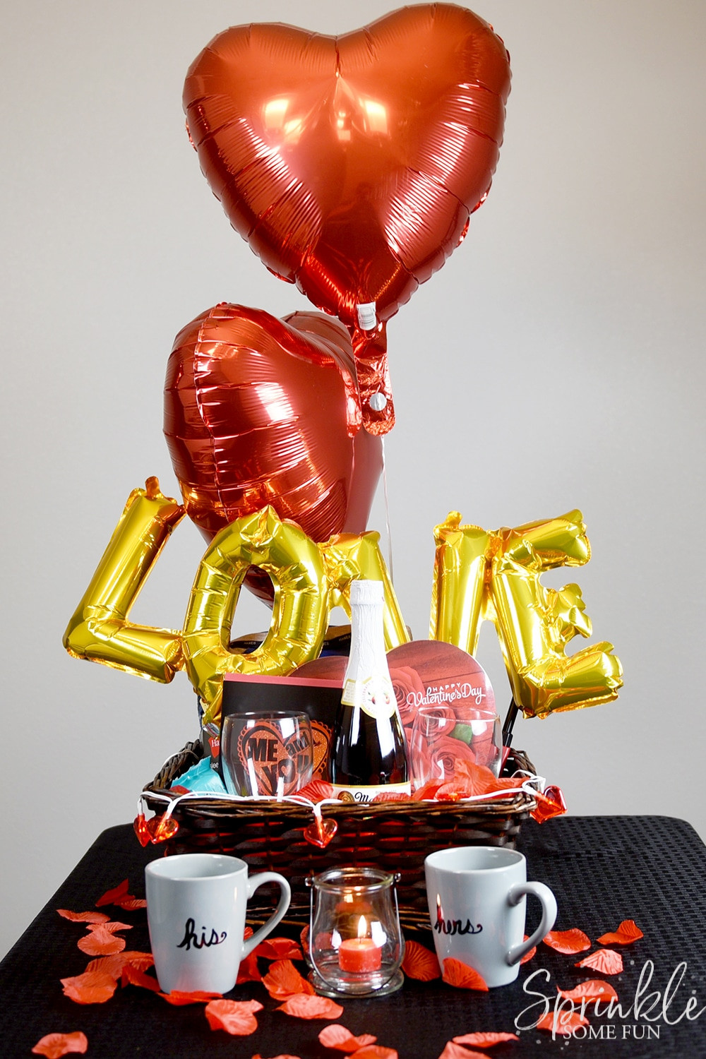 First Valentines Gift Ideas
 Romantic Valentine Gift Basket Ideas ⋆ Sprinkle Some Fun