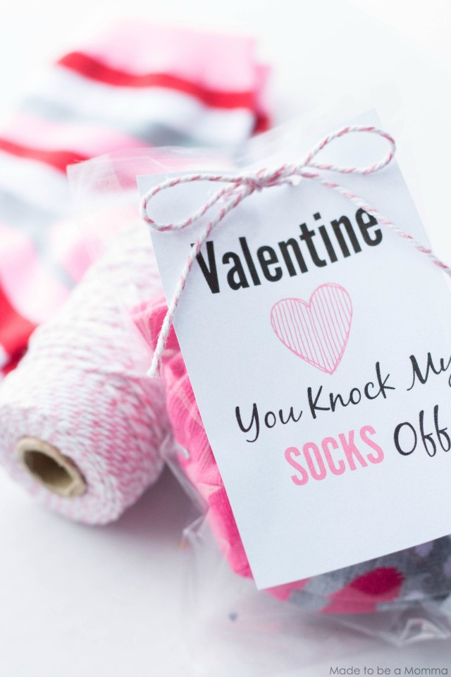 Free Valentine Gift Ideas
 Valentine Socks Gift Idea Made To Be A Momma