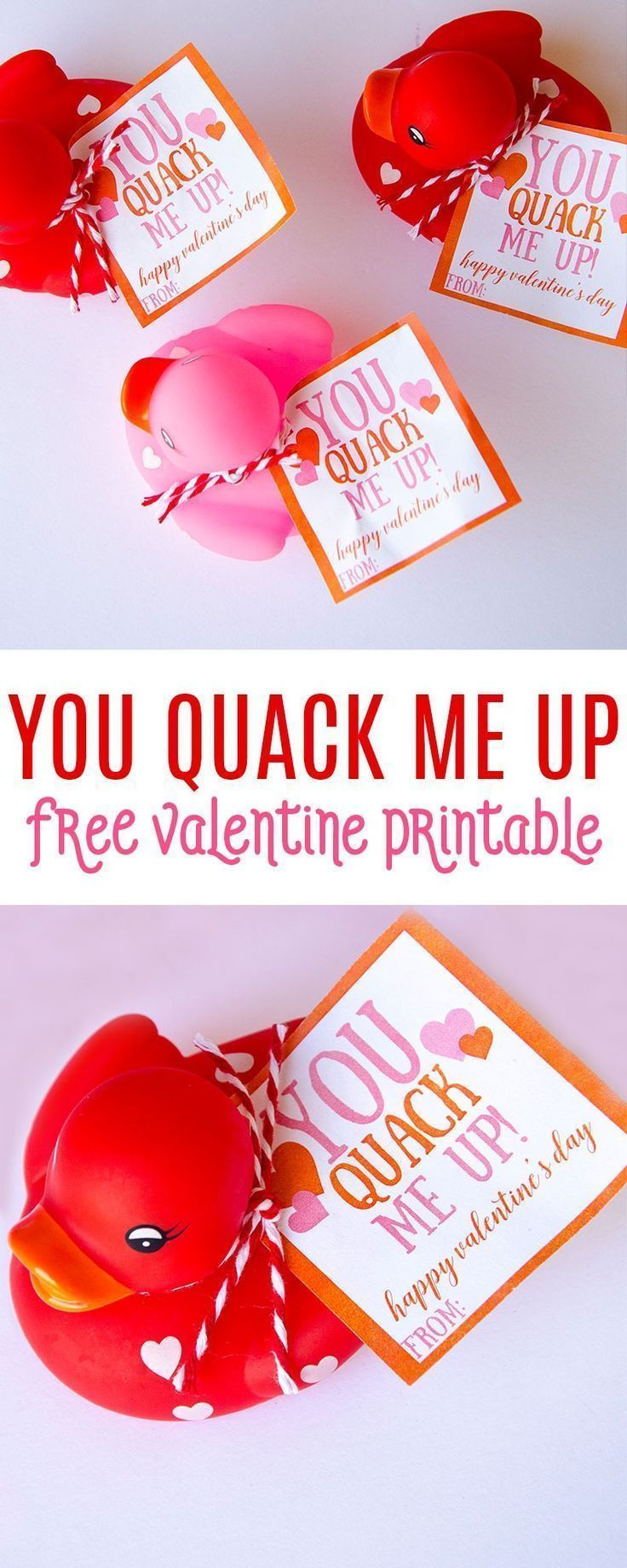 Free Valentine Gift Ideas
 Rubber Duck Valentine Ideas for Preschoolers & FREE
