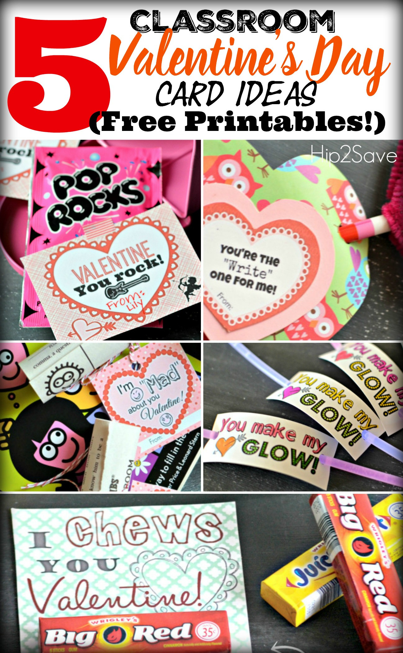 Free Valentines Day Ideas
 FIVE Classroom Valentine s Day Card Ideas With Free