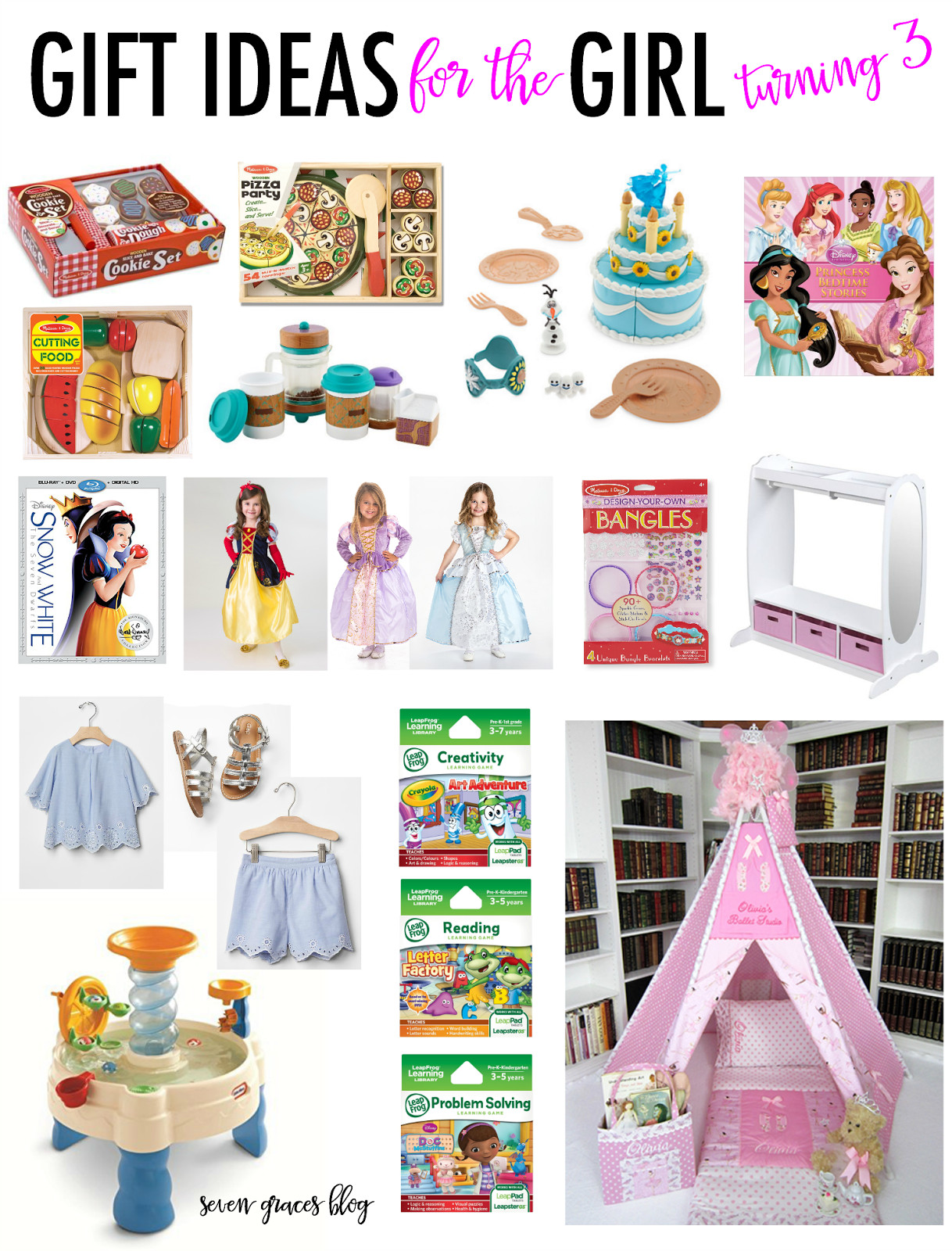 Fun Gift Ideas For Girls
 Gift Ideas for the Girl Turning Three Seven Graces