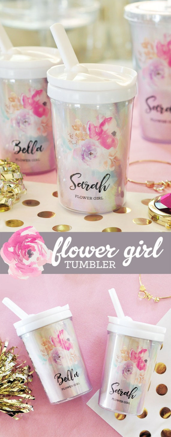 Gift Ideas For Flower Girls
 Flower Girl Gift Ideas Flower Girl Tumbler Flower Girl Cup