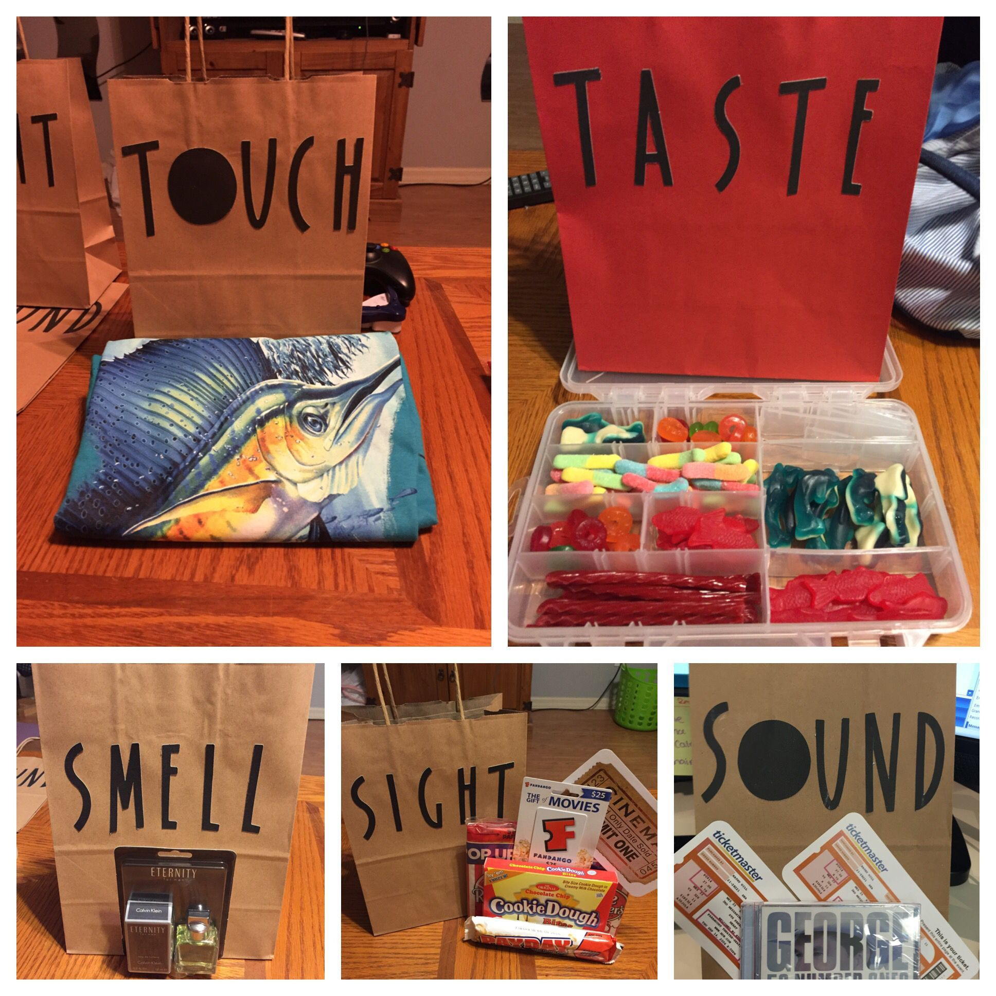 Gift Ideas For Teenage Boyfriend
 Gift of all 5 senses