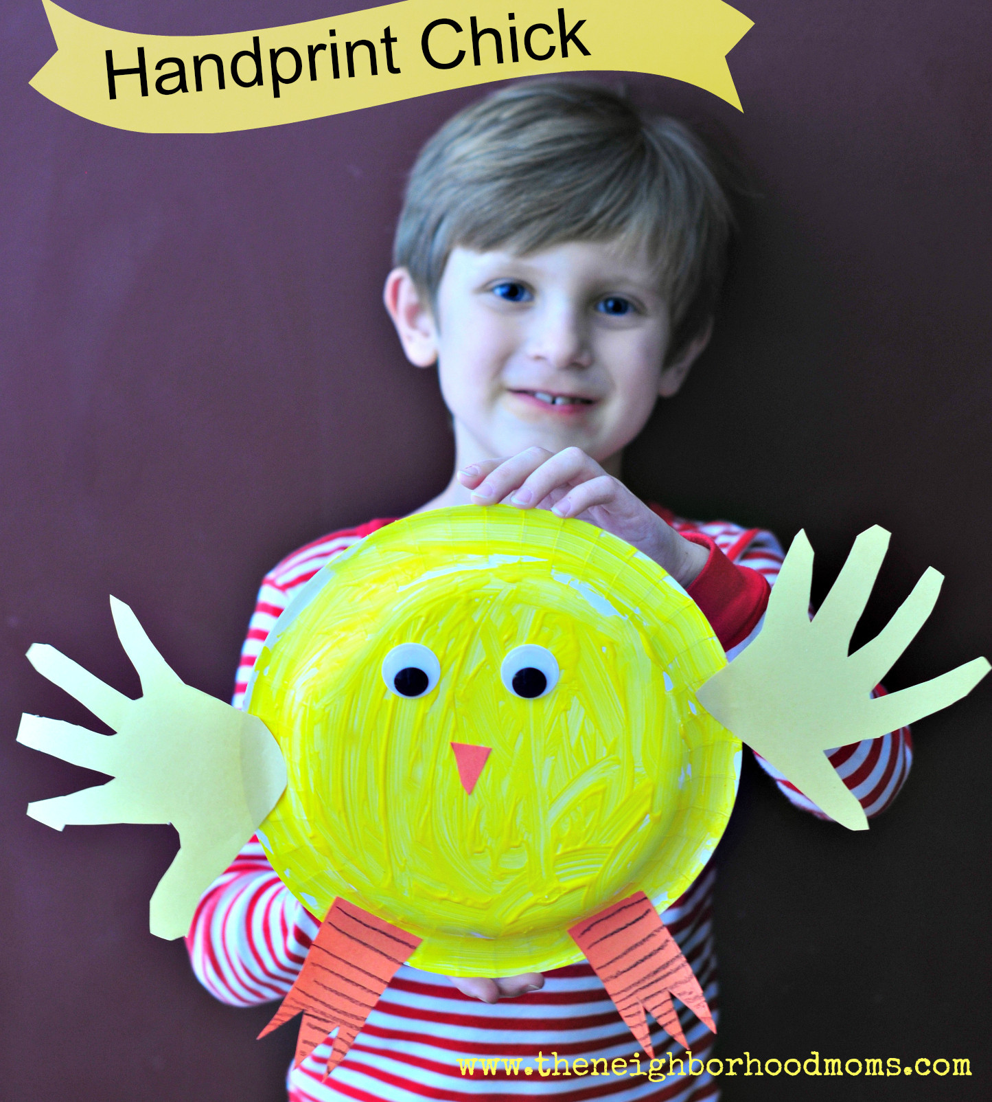 Handprint Easter Crafts
 Easter Craft Handprint Chick The Neighborhood Moms