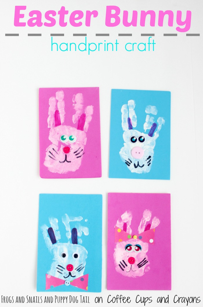 Handprint Easter Crafts
 Easter Bunny Handprint Craft