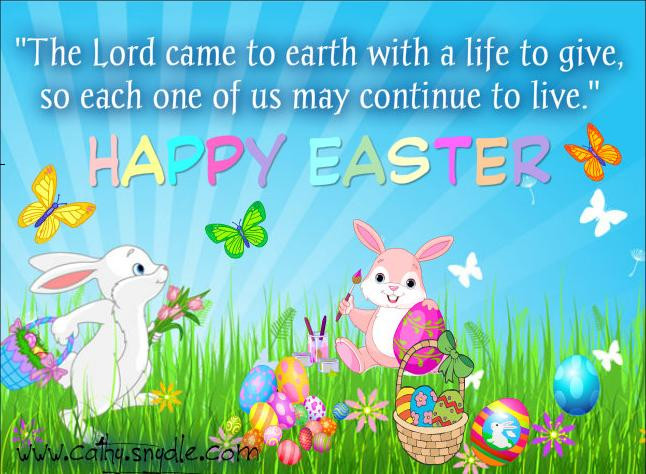 Happy Easter Quote
 Happy Easter Wishes Quotes Cathy