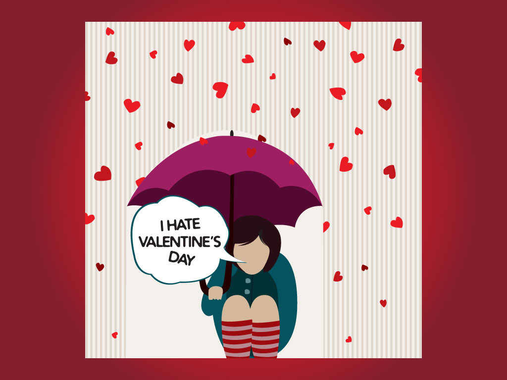 Hate Valentines Day Quote
 I Hate Valentines Funny Quotes QuotesGram
