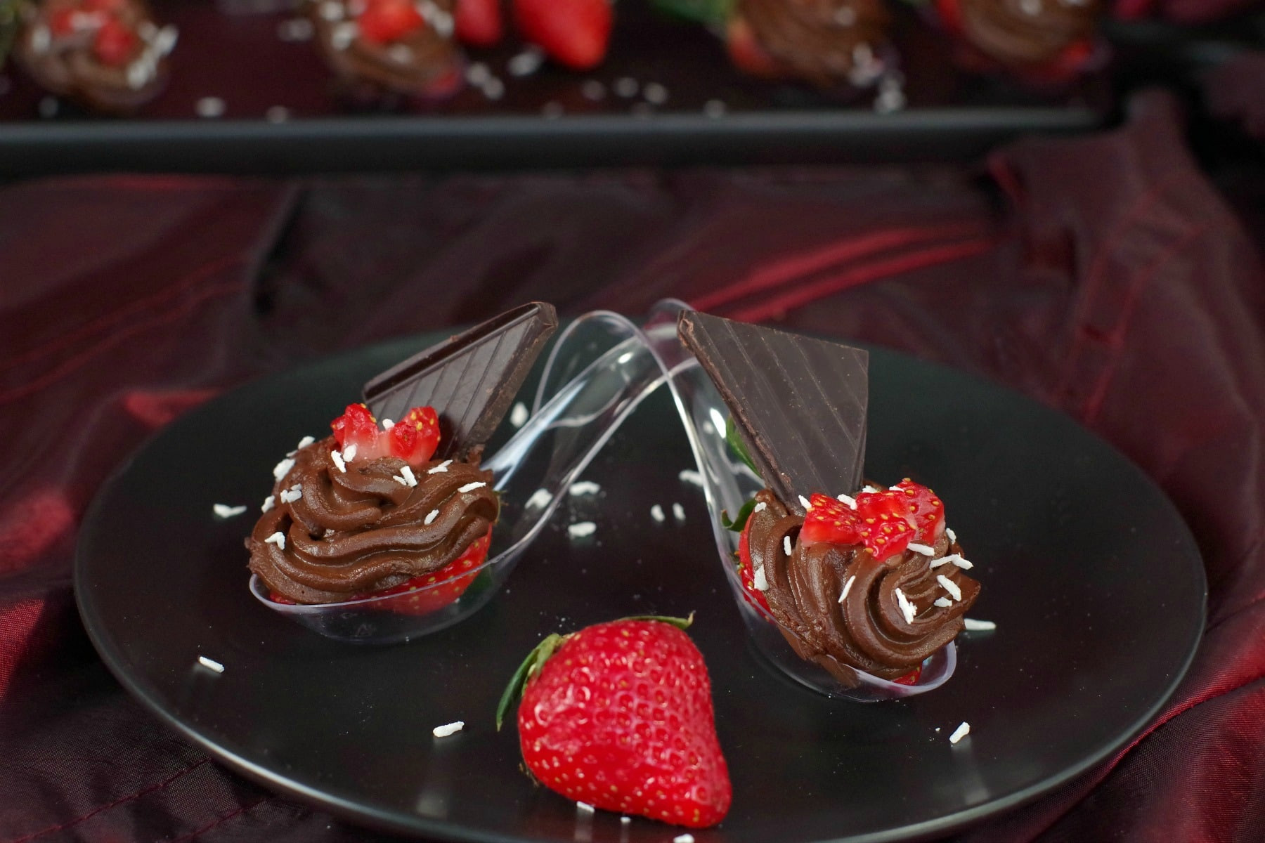 Healthy Valentine Desserts
 Chocolate Avocado Mini Desserts Valentine s day Food