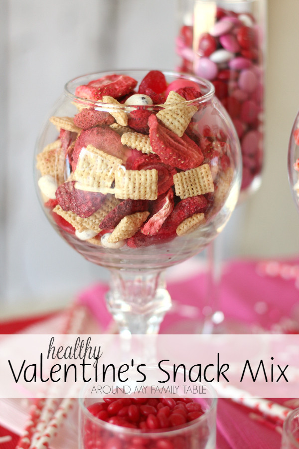 Healthy Valentines Snacks
 Healthy Valentine s Snack Mix Around My Family Table