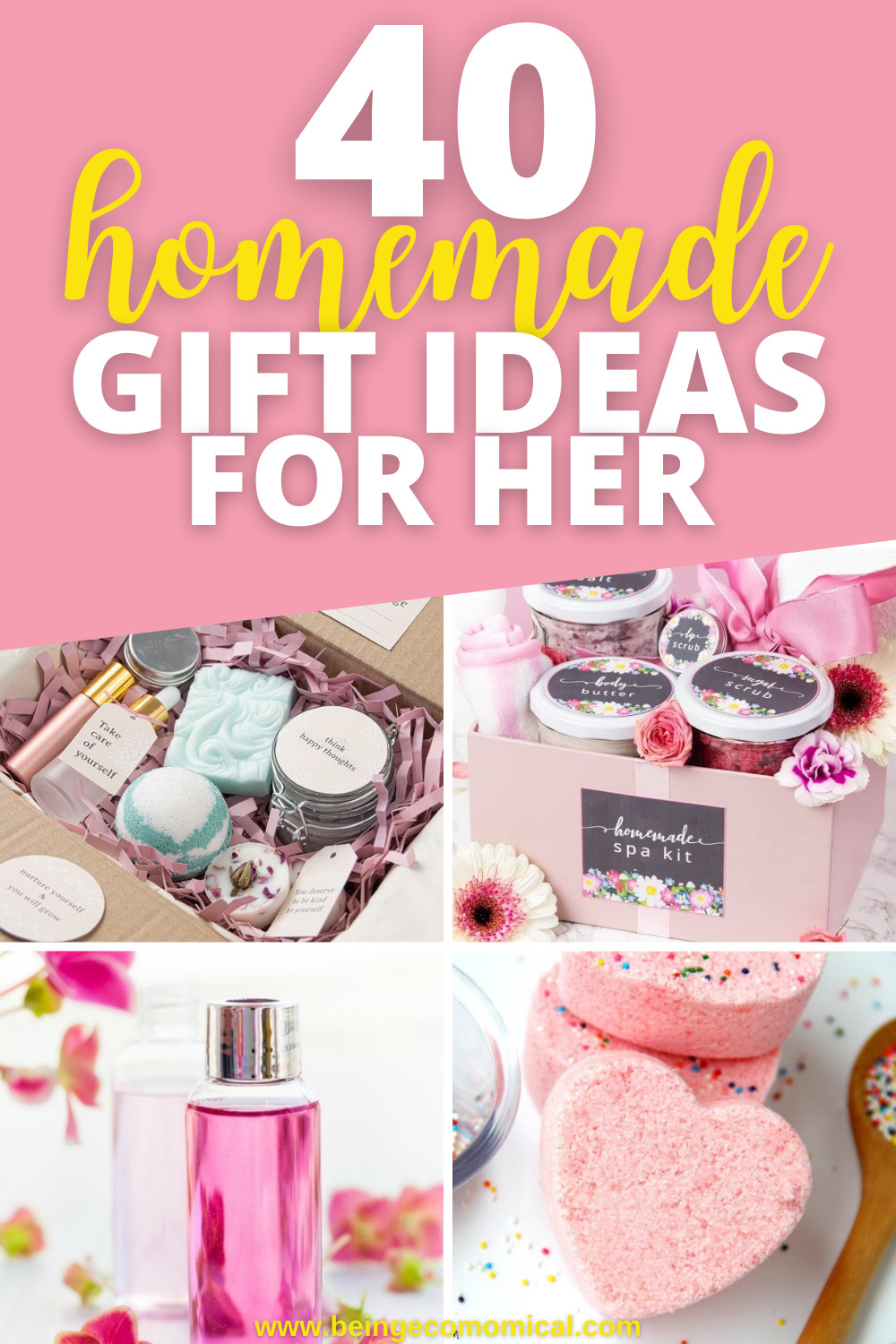 Homemade Valentine Gift Ideas For Her
 40 Homemade DIY Gift Ideas For Her in 2021