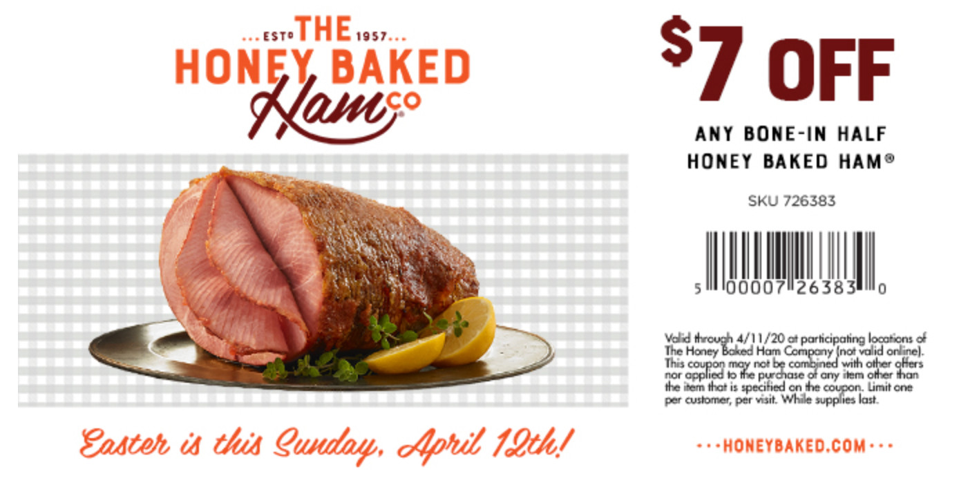 Honey Baked Ham Easter Specials
 Honey Baked Ham Coupons…Save $7 off a Half Ham or Score a
