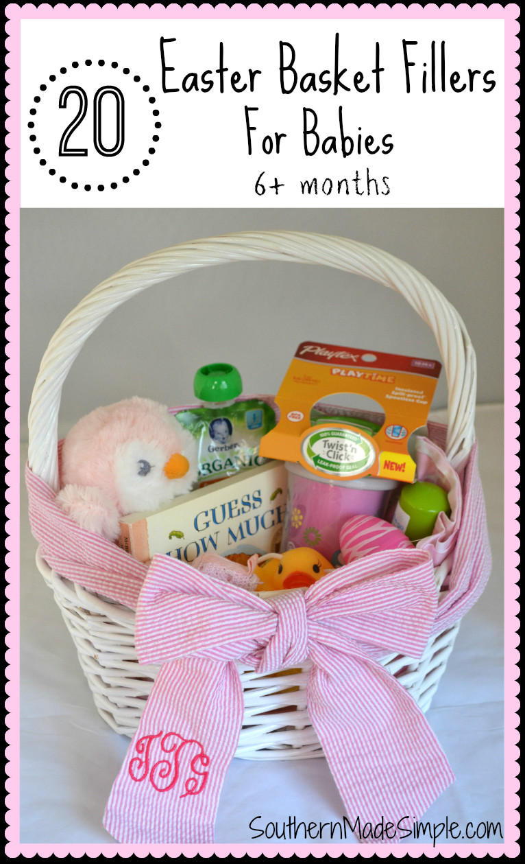 Ideas For Baby Easter Basket
 20 Easter Basket Fillers for Babies Southern Made Simple