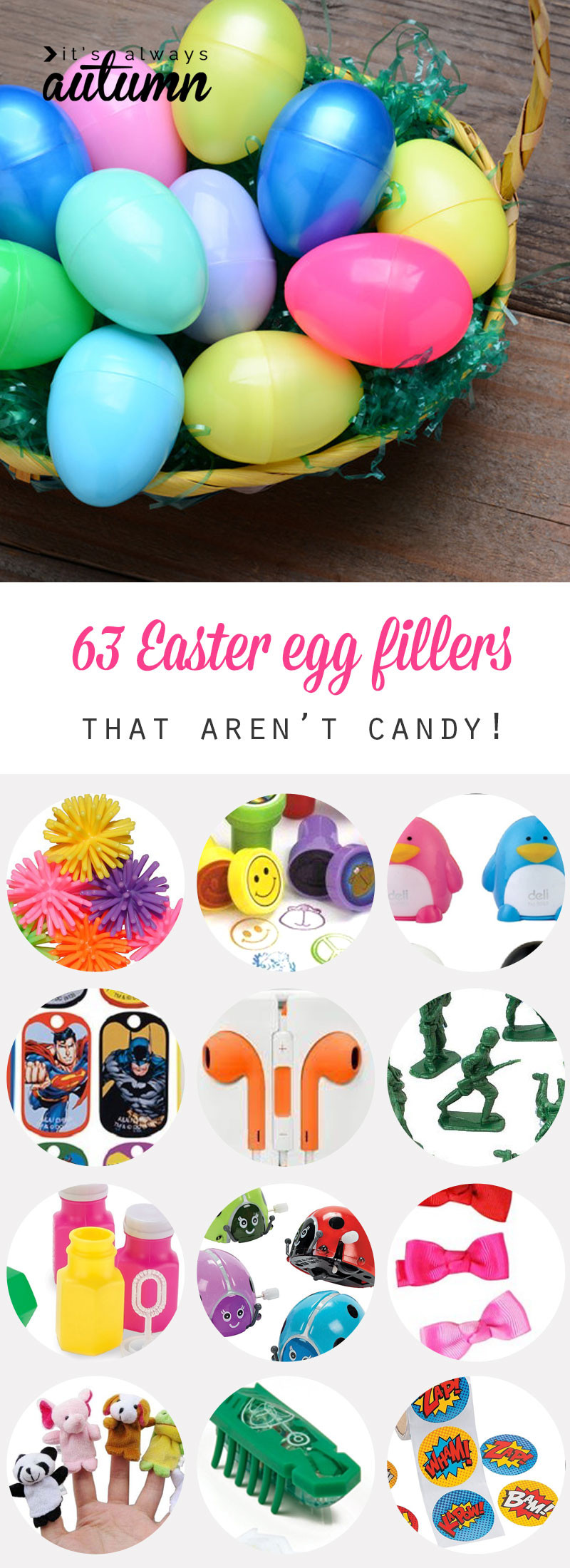 Ideas For Easter Egg Fillers
 Easter egg filler ideas that aren t candy It s Always