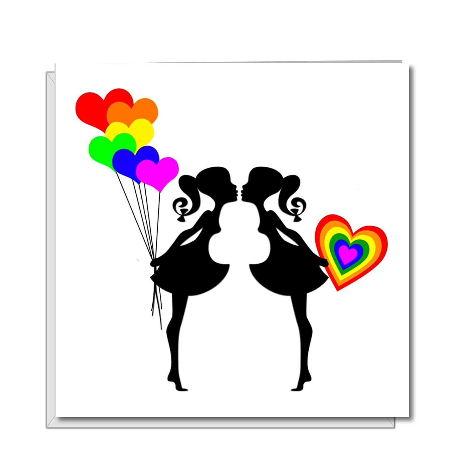 Lesbian Valentines Day Ideas
 LESBIAN VALENTINES DAY CARD or ENGAGEMENT WEDDING Card