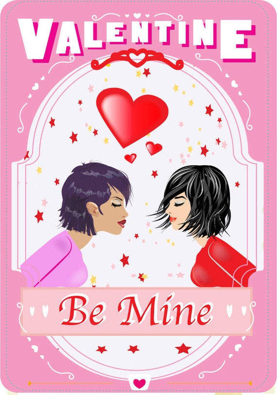 Lesbian Valentines Day Ideas
 Lesbian Valentines Cards Red Big Boobs