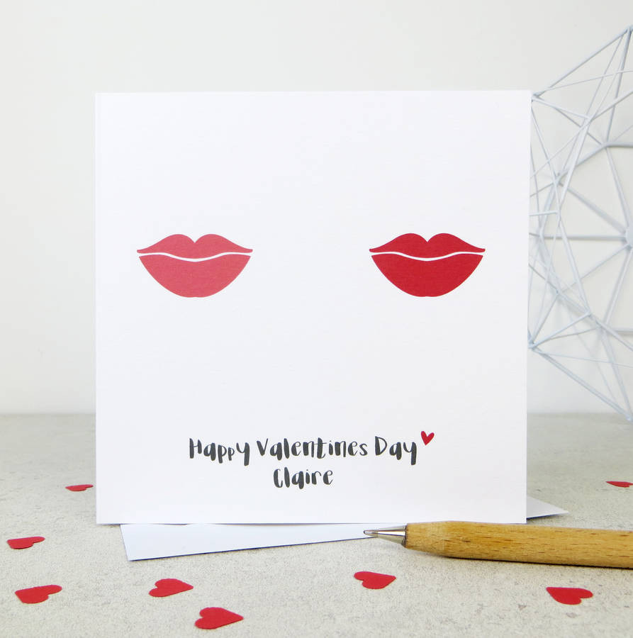 Lesbian Valentines Day Ideas Unique Personalised Lesbian Gay Valentine Card by Wink Design