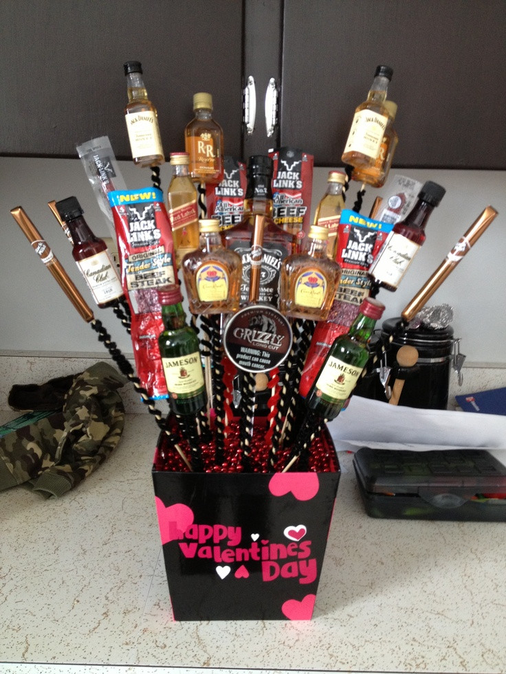 Male Valentines Day Gift Ideas
 My husbands Man Bouquet I made him for Valentines Day