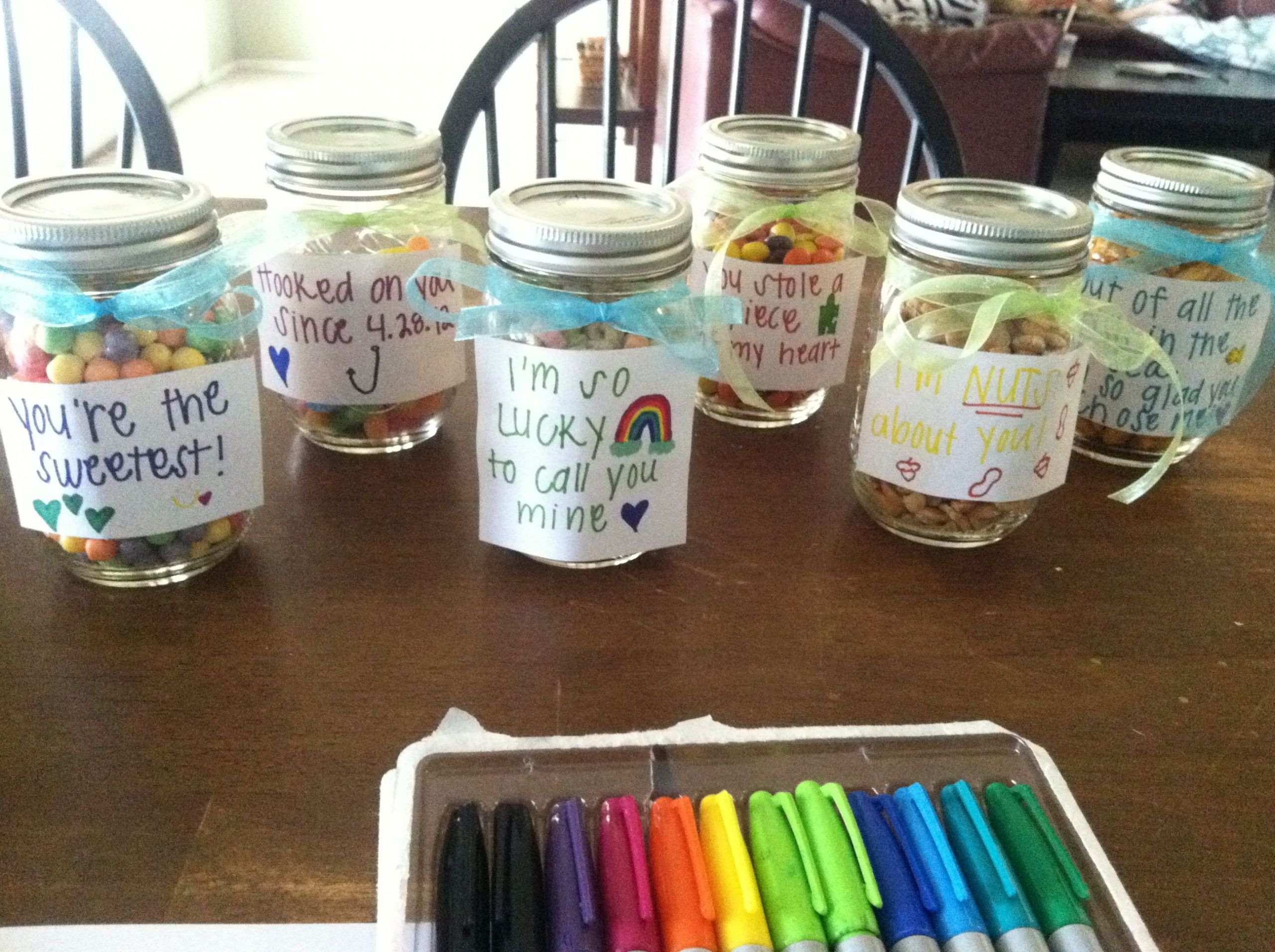 Mason Jar Gift Ideas For Boyfriend
 Cute t idea for the boyfriend for an anniversary