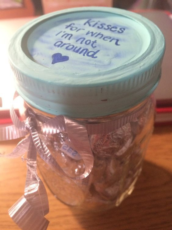 Mason Jar Gift Ideas For Boyfriend
 Kisses Valentines Day Mason Jar Gifts for Men