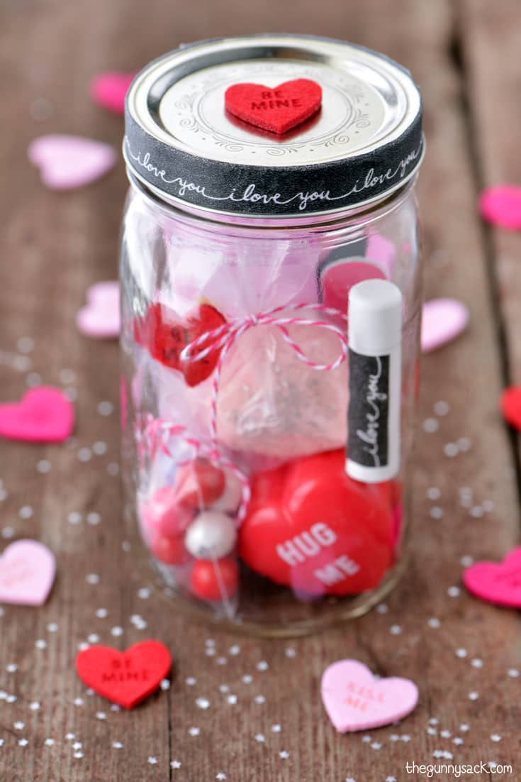 Mason Jar Valentine Gift Ideas
 Valentine s Day Mason Jar The Gunny Sack