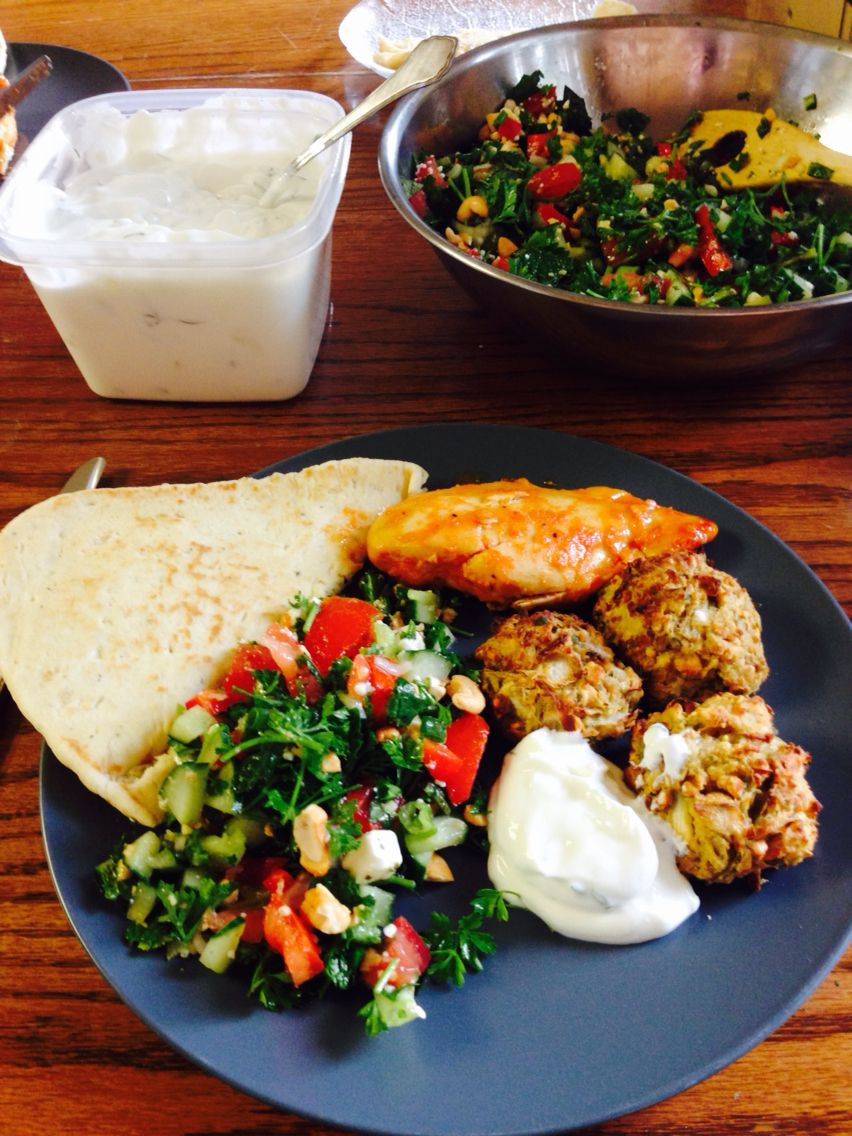 Middle Eastern Dinner Recipes
 Middle eastern dinner chicken falafel tziki fatush