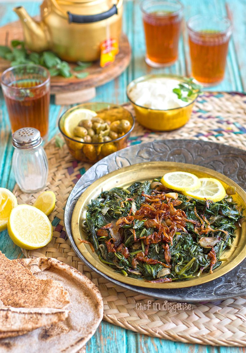 Middle Eastern Food Recipes
 Hindbeh sauteed dandelion greens