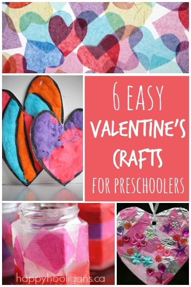 Preschool Valentine Gift Ideas
 6 Easy Valentine s Crafts for Kids Happy Hooligans