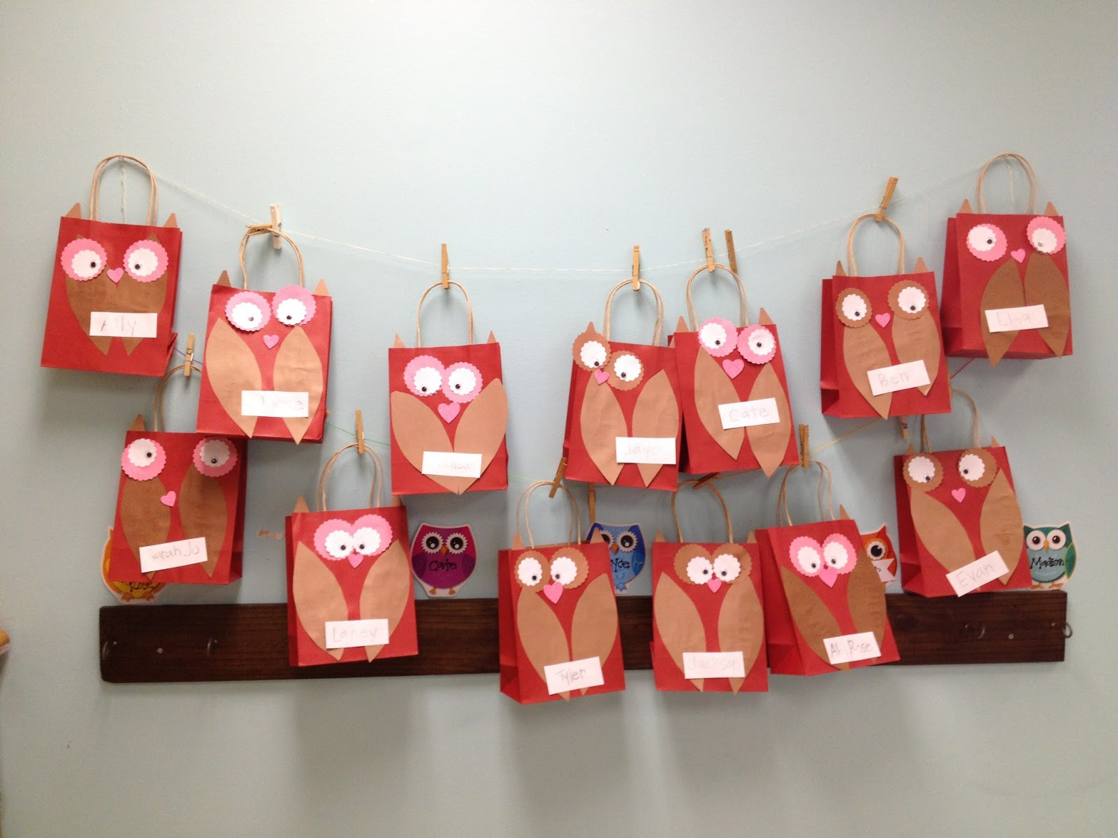 Preschool Valentine Gift Ideas
 blackflipflops Inexpensive Owl Valentine Bags for