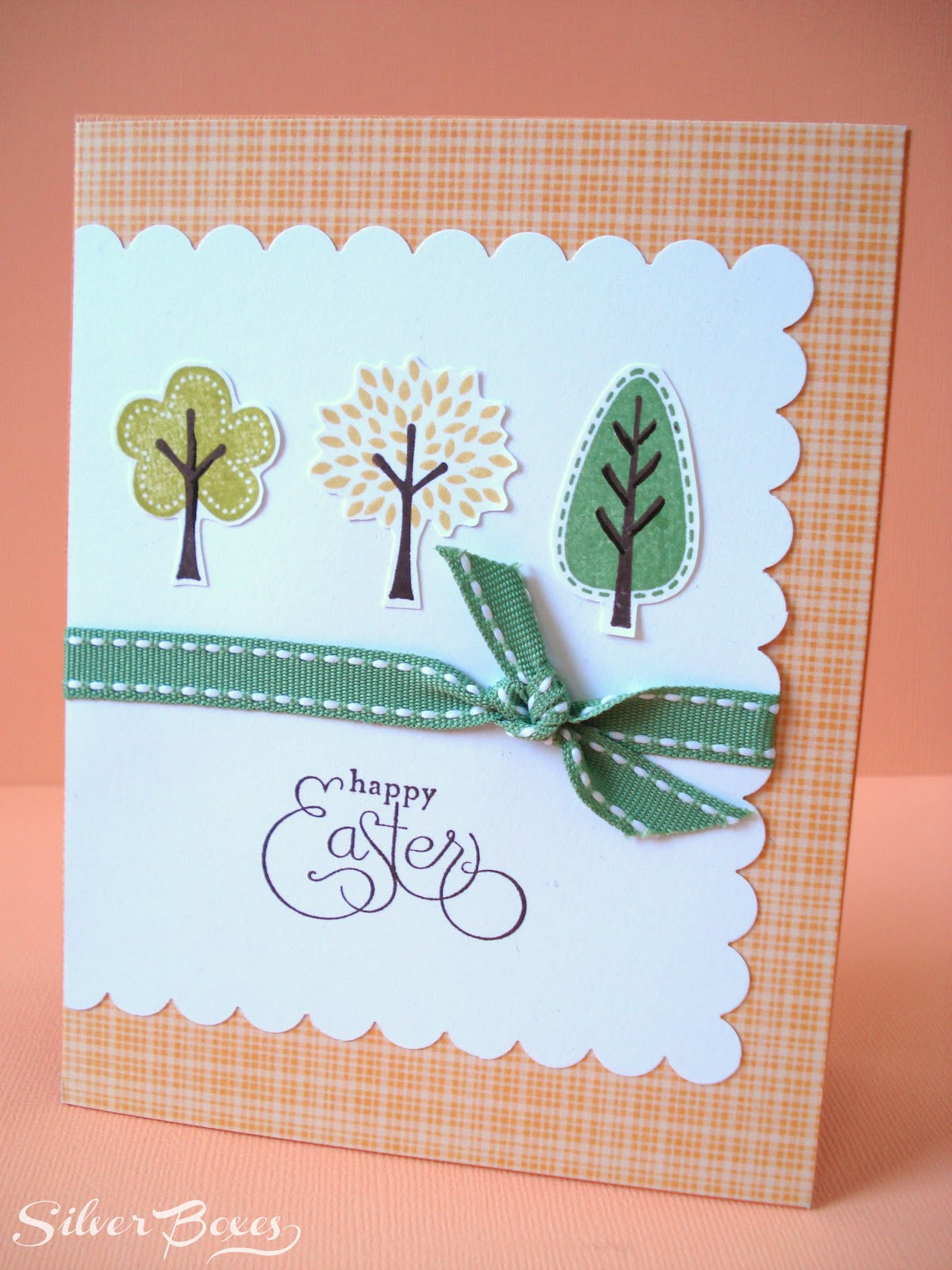 Stampin Up Easter Cards Ideas
 Silver Boxes Happy Easter Card Stampin Up 