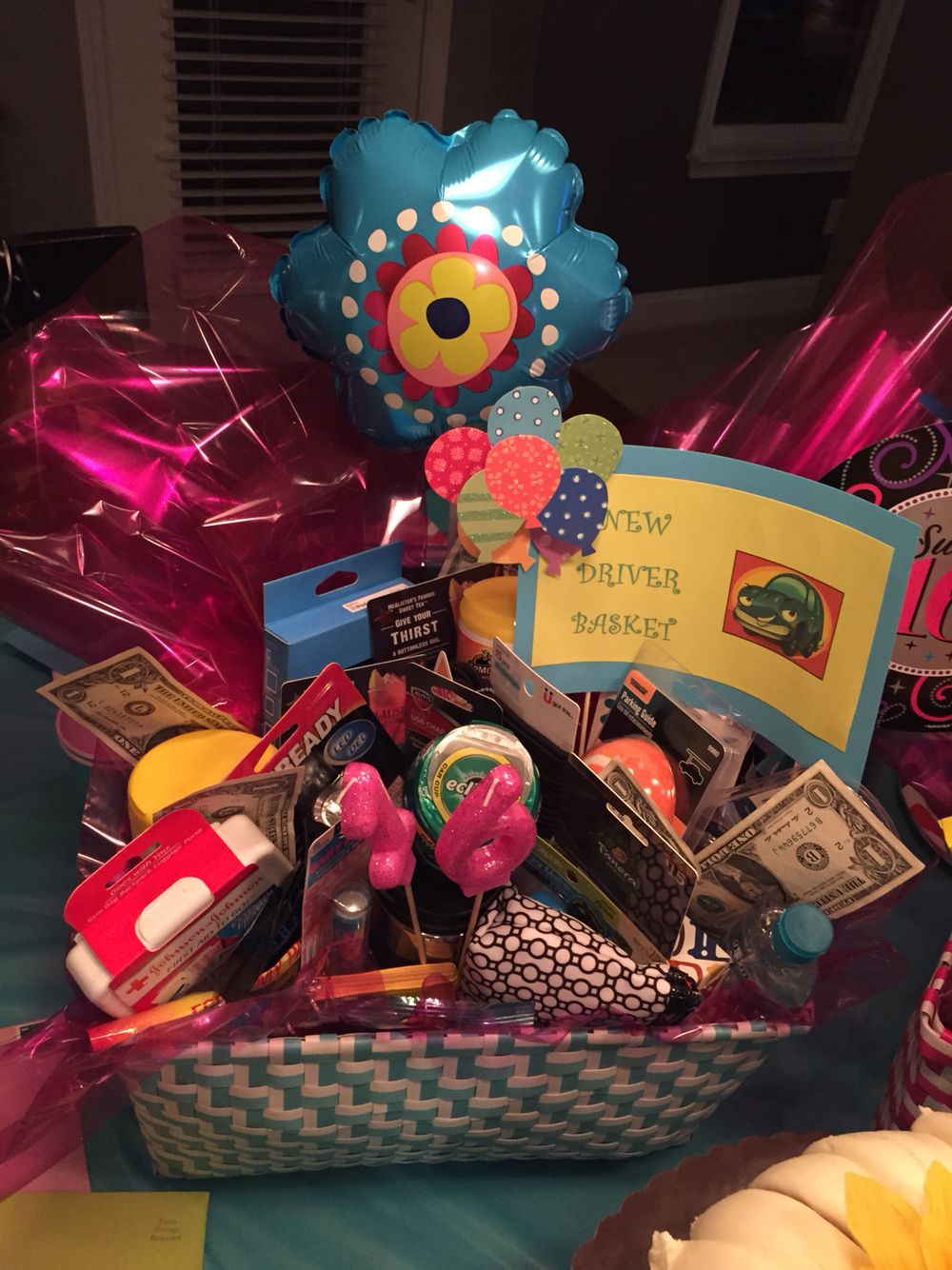 Sweet Sixteen Gift Ideas For Girls
 Sweet Sixteen New Driver Basket