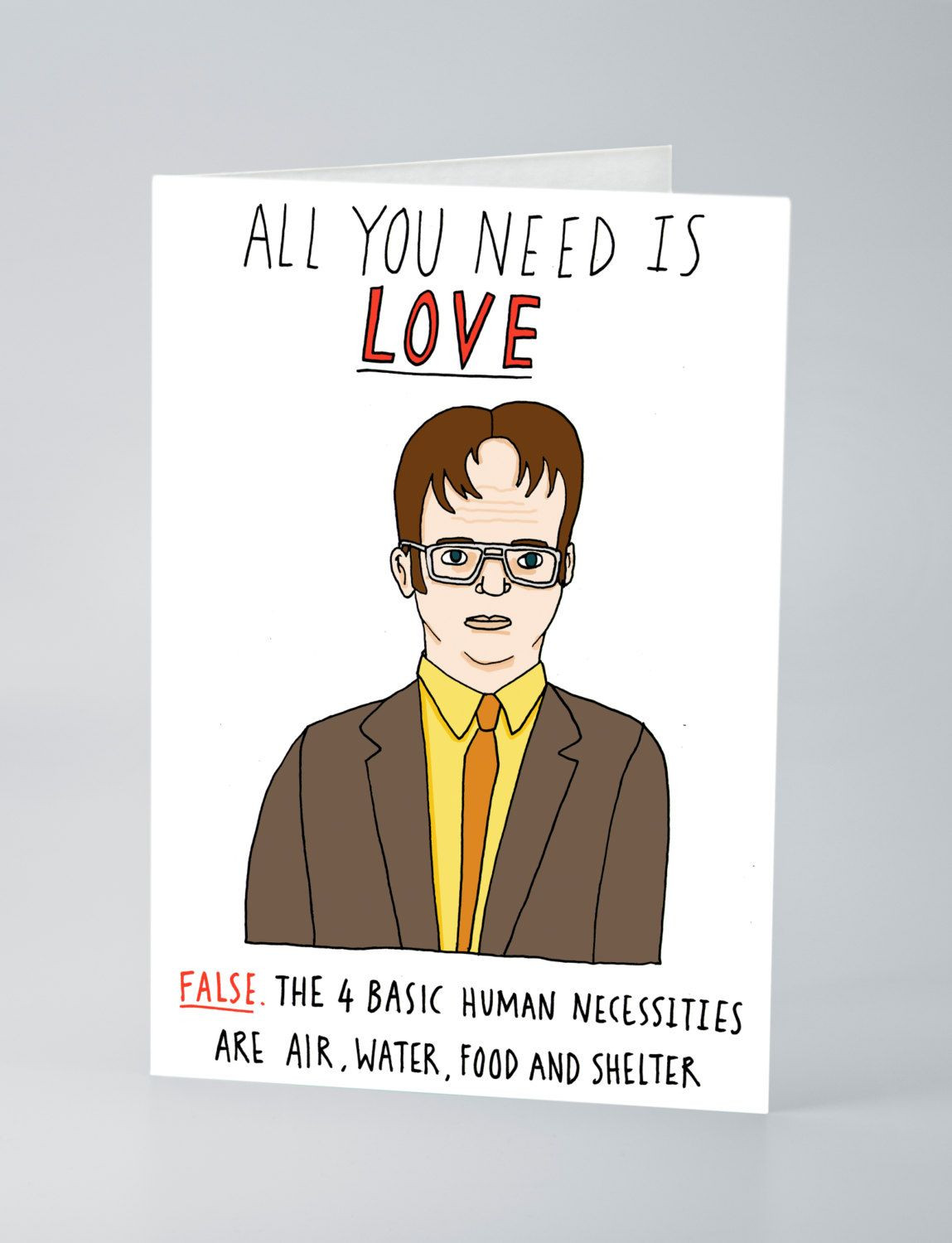 The Office Valentines Day Quotes
 Dwight Schrute valentines card