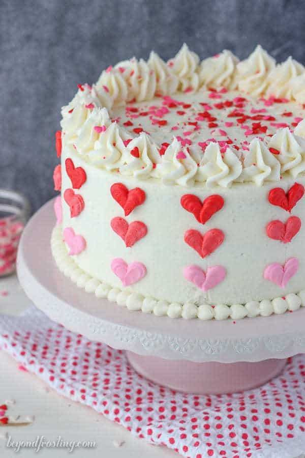Valentine Birthday Cake
 Valentine’s Day Ombre Heart Cake Beyond Frosting