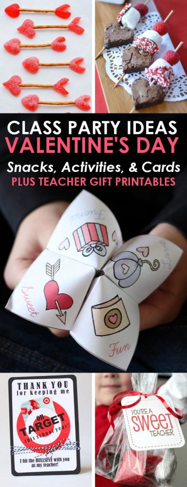 Valentine Class Gift Ideas
 Valentine s Class Party Ideas Snacks Activities Cards