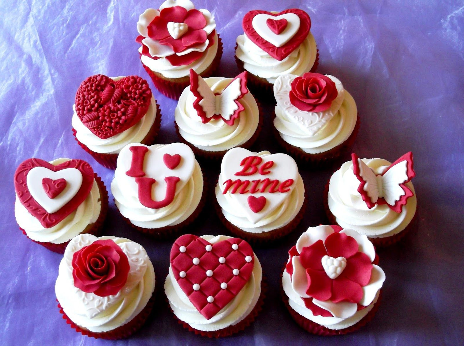 Valentine Cupcakes Pinterest Luxury Valentine Fondant Cupcakes Valentine Art