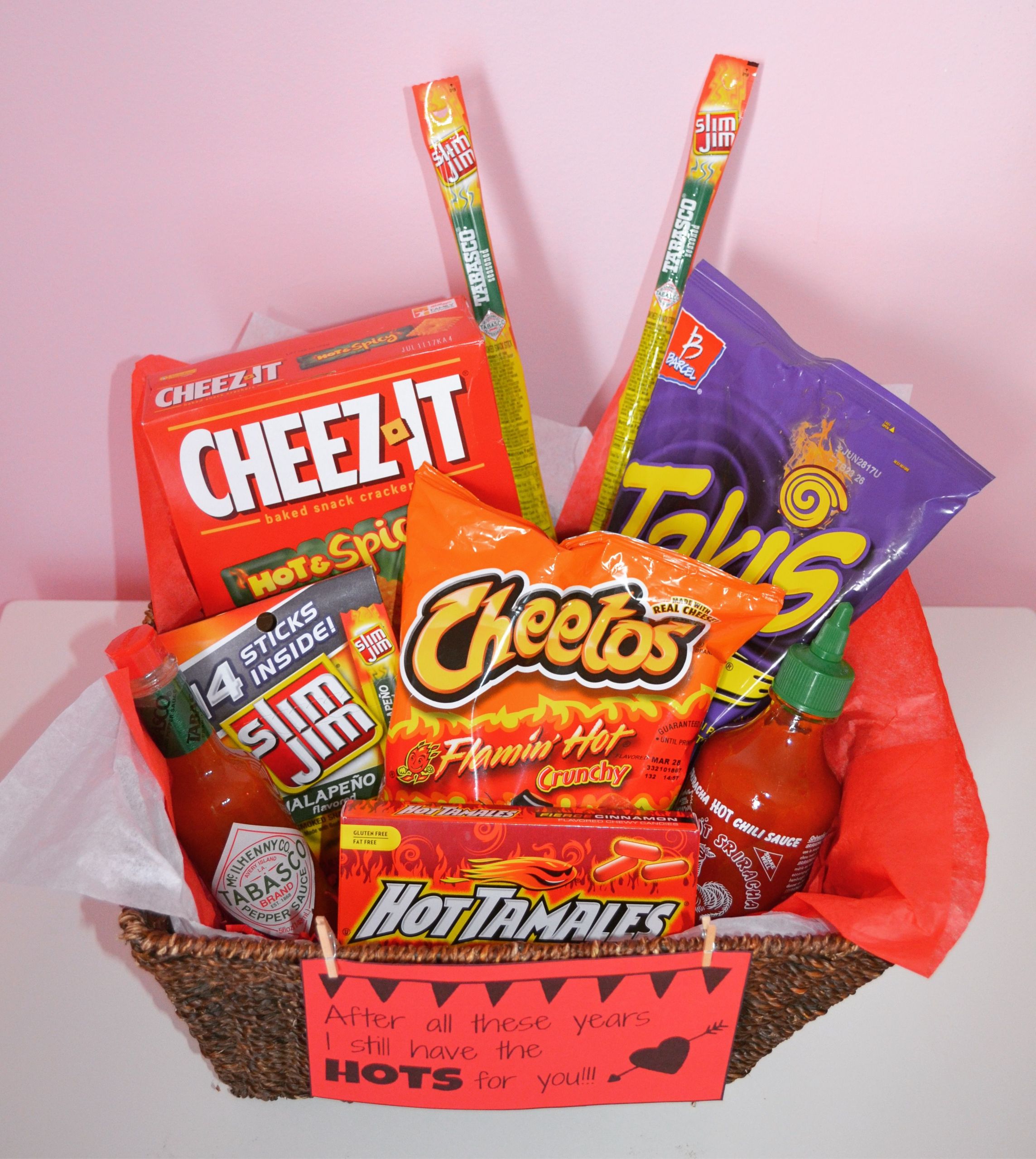 Valentine Day Food Gifts
 Valentine s Day t basket for the spicy food lover