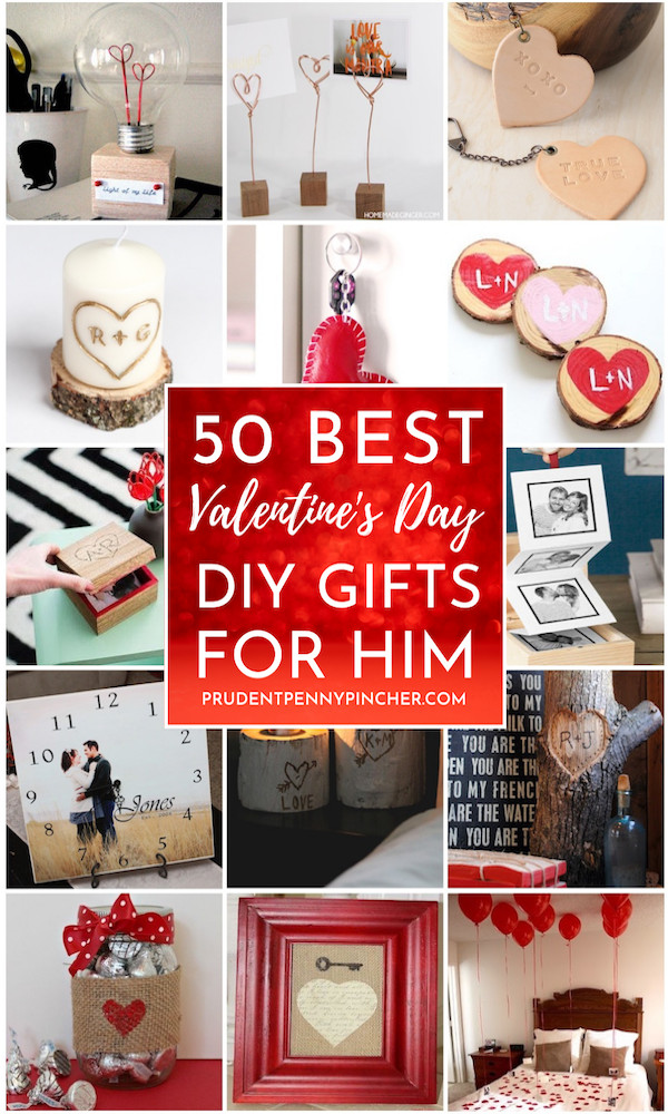 Valentine Day Gift Ideas For Him Pinterest
 50 DIY Valentines Day Gifts for Him Prudent Penny Pincher