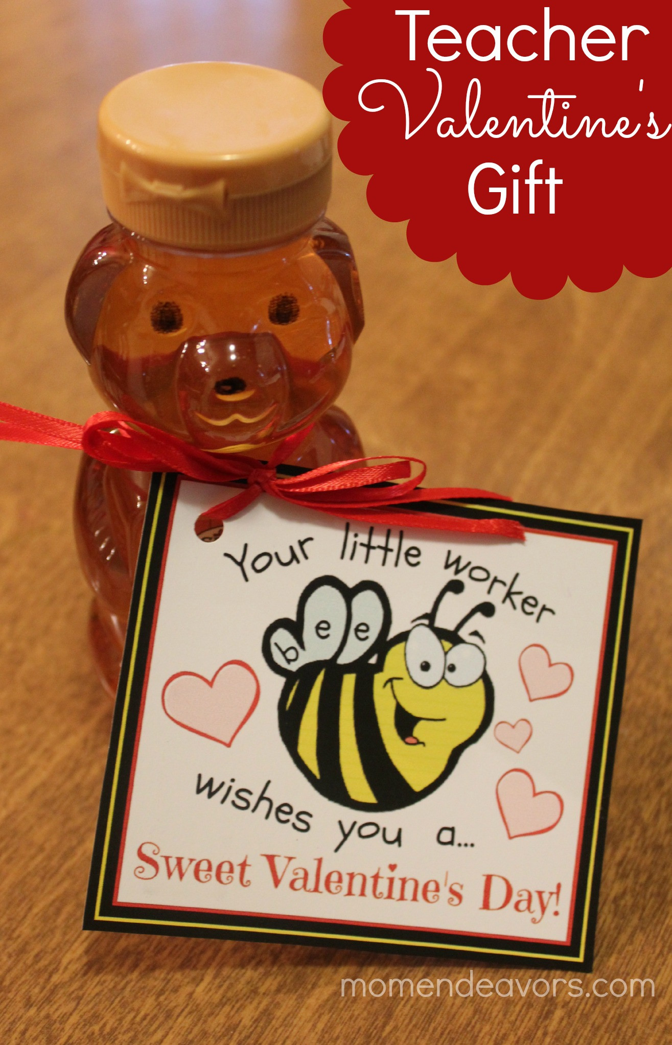 Valentine Day Gift Ideas For Teachers
 Bee themed Teacher Valentine’s Gift