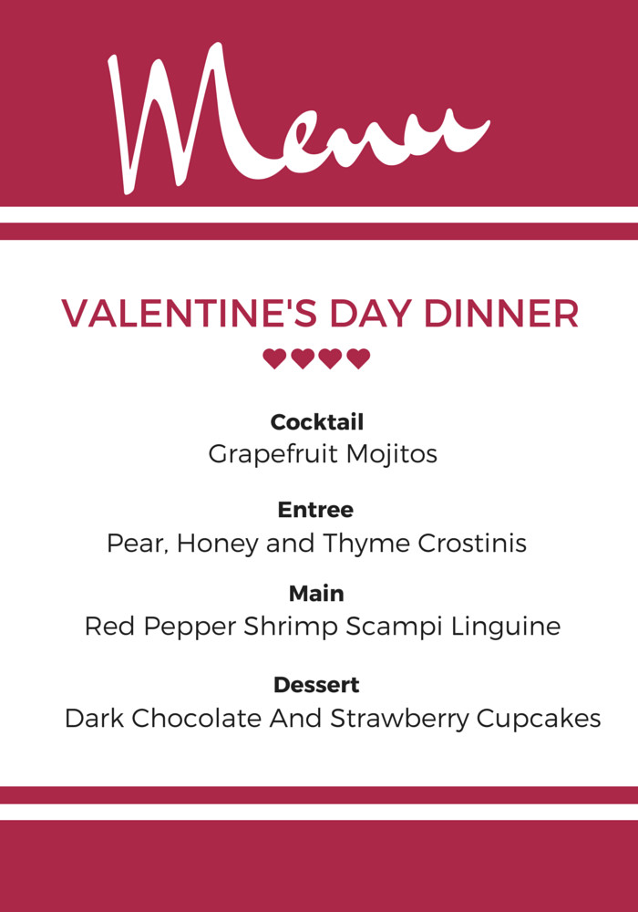 Valentine Dinner Menus
 Easy Feasts A Valentine s Day Menu Pretty Mayhem