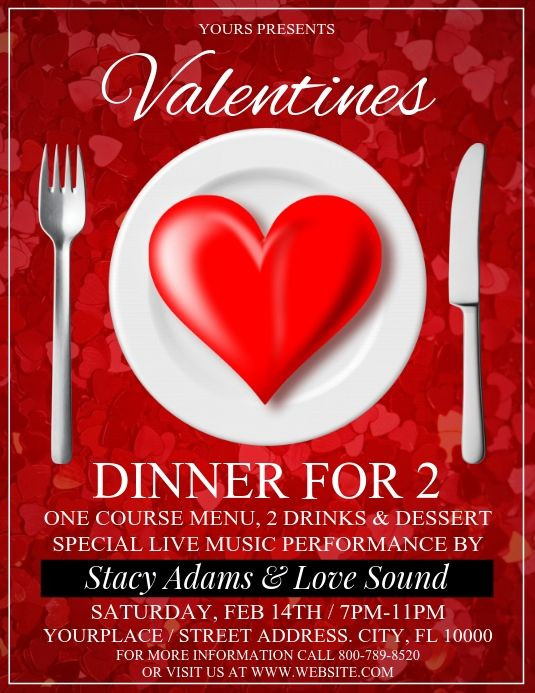 Valentine Dinner Special
 Valentines Dinner Ads