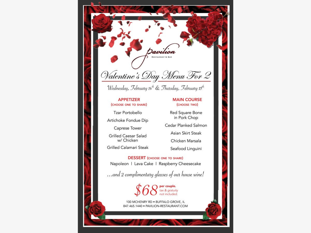 Valentine Dinner Specials
 Valentine s Day Dinner Special For Two