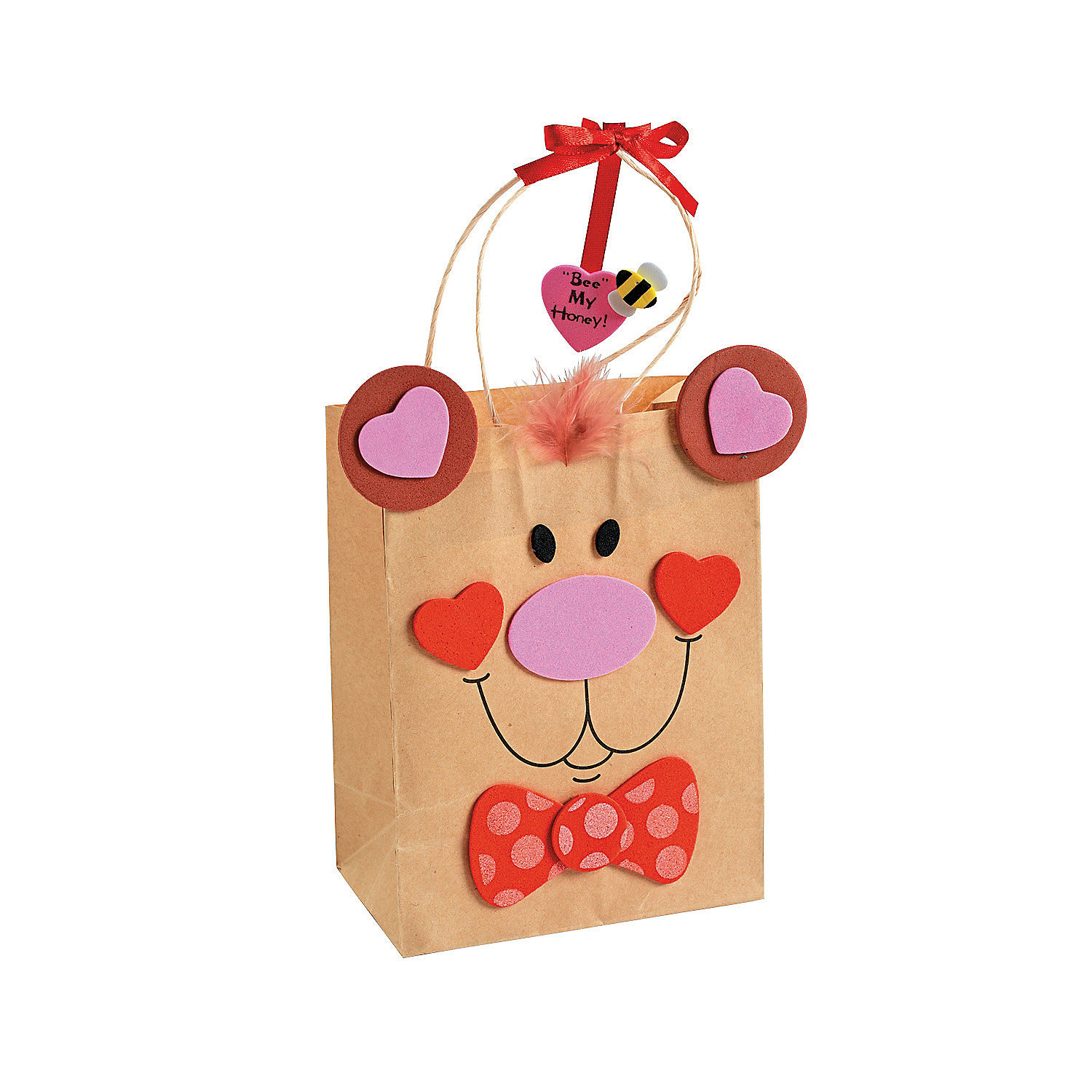 Valentine Gift Bag Ideas
 Valentine Bear Gift Bag Craft Kit Oriental Trading