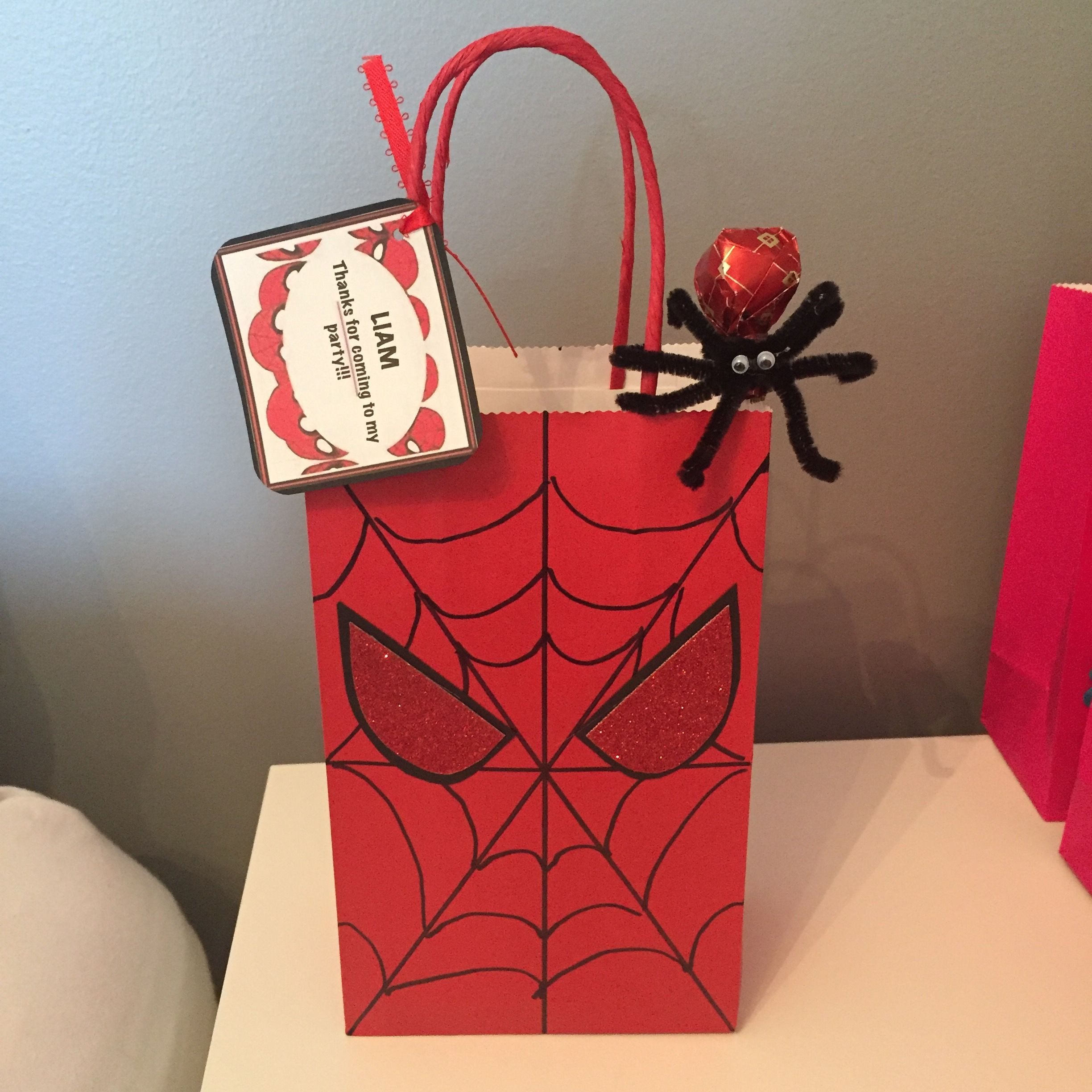 Valentine Gift Bag Ideas
 Spiderman Goo Bag