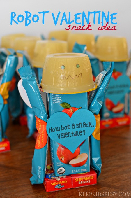 Valentine Gift Ideas For Infants
 Robot Valentine Snack Idea