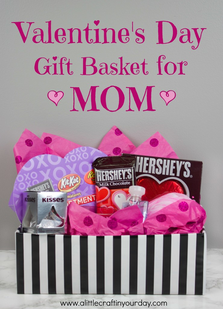 Valentine Gift Ideas for Mom Elegant Valentine S Day Gift Basket for Mom A Little Craft In